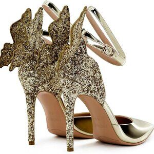 ✨ Gold Butterfly Stiletto Heels | Size 8 | Gently Used ✨